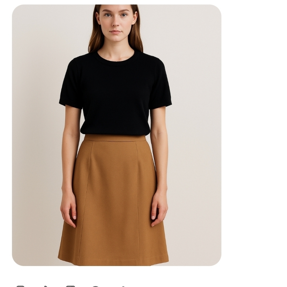 Chic Black Knit Top by Designers Originals, Medium
